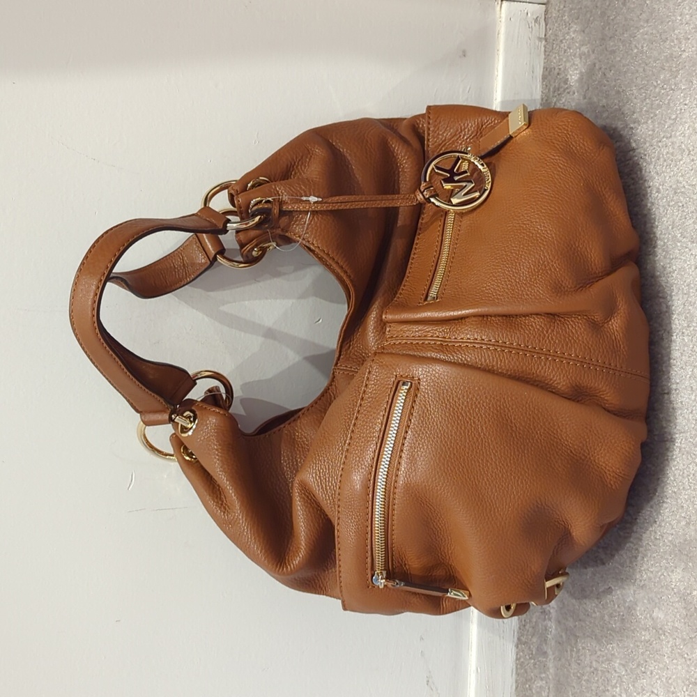 Camel colored Leather Michael Kors Bag